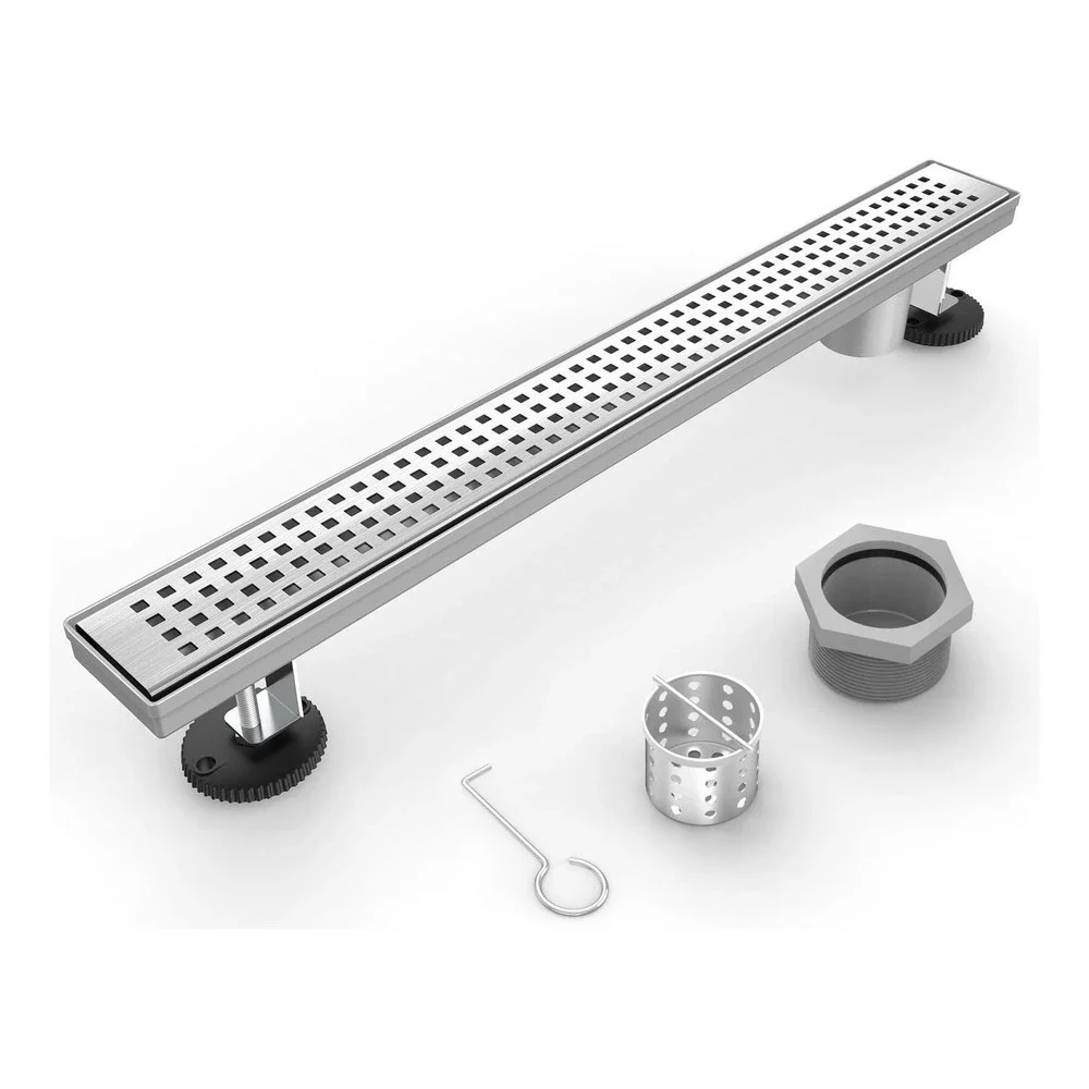 HTOH Linear Shower Drain‎ with Removable Grate